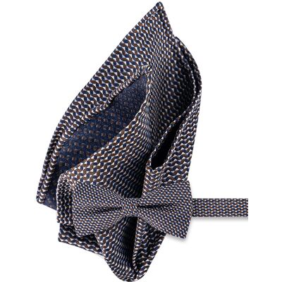 OLYMP Herren Einstecktuch + Schleife braun braun ONESIZE male OLYMP Herren Einstecktuch + Schleife braun braun ONESIZE male