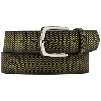 Lindenmann Herren Gürtel grün Leder grün 115 CM (37 INCH) male Lindenmann Herren Gürtel grün Leder grün 115 CM (37 INCH) male