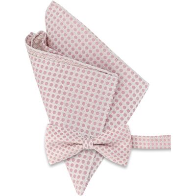 OLYMP Herren Schleife + Einstecktuch rosa rosa ONESIZE male OLYMP Herren Schleife + Einstecktuch rosa rosa ONESIZE male