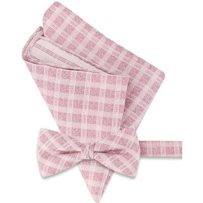 OLYMP Herren Schleife + Einstecktuch rosa rosa ONESIZE male OLYMP Herren Schleife + Einstecktuch rosa rosa ONESIZE male