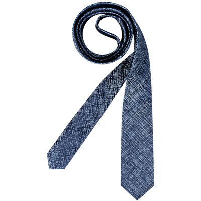 OLYMP Herren Krawatte blau Seide gemustert blau ONESIZE male OLYMP Herren Krawatte blau Seide gemustert blau ONESIZE male