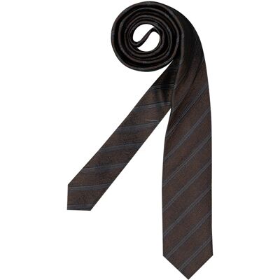OLYMP Herren Krawatte braun Seide College-Streifen braun ONESIZE male OLYMP Herren Krawatte braun Seide College-Streifen braun ONESIZE male