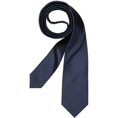 OLYMP Herren Krawatte blau Seide gemustert blau ONESIZE male OLYMP Herren Krawatte blau Seide gemustert blau ONESIZE male