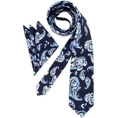 OLYMP Herren Krawatten blau gemustert blau ONESIZE male OLYMP Herren Krawatten blau gemustert blau ONESIZE male