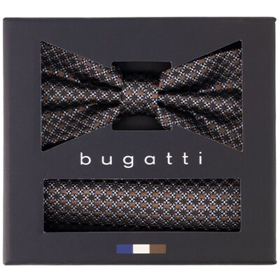 Bugatti Herren Schleife + Einstecktuch braun braun ONESIZE male Bugatti Herren Schleife + Einstecktuch braun braun ONESIZE male