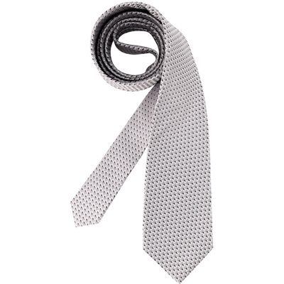 OLYMP Herren Krawatte grau Seide gemustert grau ONESIZE male OLYMP Herren Krawatte grau Seide gemustert grau ONESIZE male