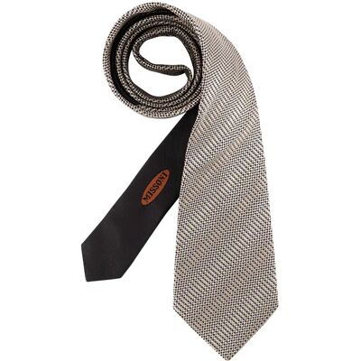 MISSONI Herren Krawatte beige Seide unifarben beige ONESIZE male MISSONI Herren Krawatte beige Seide unifarben beige ONESIZE male