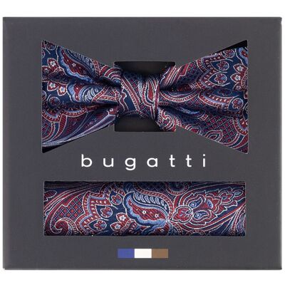 Bugatti Herren Einstecktuch + Schleife blau blau ONESIZE male Bugatti Herren Einstecktuch + Schleife blau blau ONESIZE male