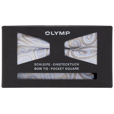 OLYMP Herren Einstecktuch + Schleife blau blau ONESIZE male OLYMP Herren Einstecktuch + Schleife blau blau ONESIZE male