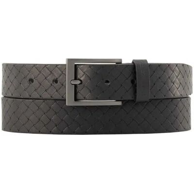 KARL LAGERFELD Herren Gürtel schwarz Leder schwarz 95 CM (33 INCH) male KARL LAGERFELD Herren Gürtel schwarz Leder schwarz 95 CM (33 INCH) male