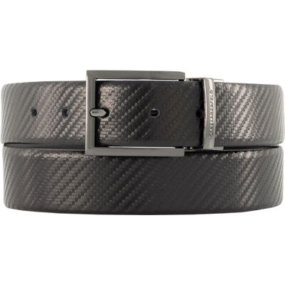 KARL LAGERFELD Herren Gürtel schwarz Glattleder schwarz 95 CM (33 INCH) male KARL LAGERFELD Herren Gürtel schwarz Glattleder schwarz 95 CM (33 INCH) male