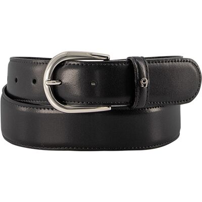 AIGNER Herren Gürtel schwarz Glattleder schwarz 85 CM (31 INCH) male AIGNER Herren Gürtel schwarz Glattleder schwarz 85 CM (31 INCH) male