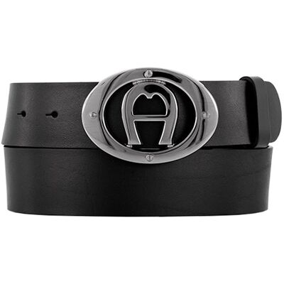 AIGNER Herren Gürtel schwarz Glattleder schwarz 85 CM (31 INCH) male AIGNER Herren Gürtel schwarz Glattleder schwarz 85 CM (31 INCH) male