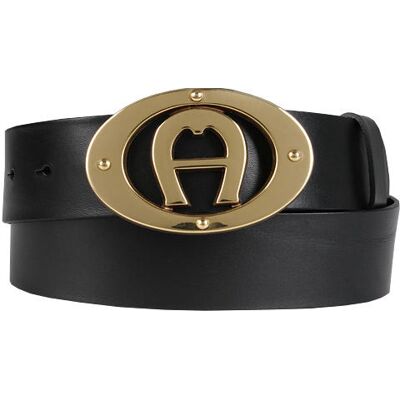 AIGNER Herren Gürtel schwarz Glattleder schwarz 95 CM (33 INCH) male AIGNER Herren Gürtel schwarz Glattleder schwarz 95 CM (33 INCH) male