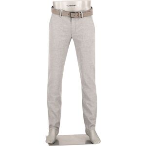 Alberto Herren Chino grau Baumwolle-Leinen grau 35/36 male Alberto Herren Chino grau Baumwolle-Leinen grau 35/36 male