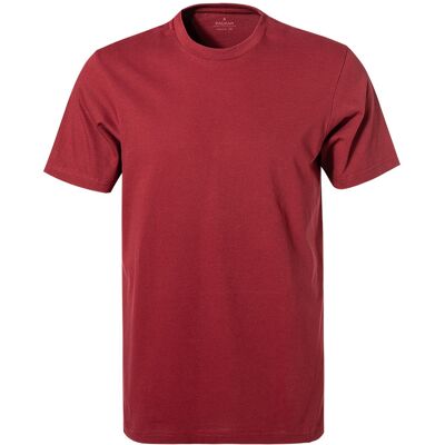 RAGMAN Herren Bordeauxrot Baumwolle Rundhals T-Shirt - Freizeit RAGMAN Herren Bordeauxrot Baumwolle Rundhals T-Shirt - Freizeit