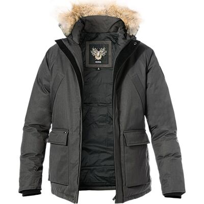 NOBIS Herren Daunenjacke grau Mikrofaser unifarben grau XL male NOBIS Herren Daunenjacke grau Mikrofaser unifarben grau XL male