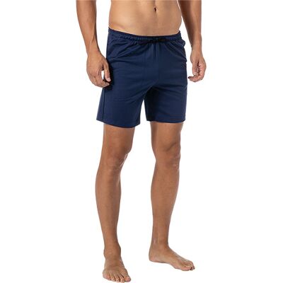 Novila Herren Pyjamahose blau Jersey-Baumwolle unifarben blau 48 (M) male Novila Herren Pyjamahose blau Jersey-Baumwolle unifarben blau 48 (M) male