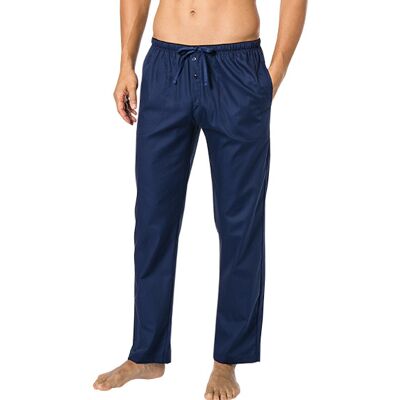 Novila Herren Pyjamahose blau Baumwolle unifarben blau 54 (XL) male Novila Herren Pyjamahose blau Baumwolle unifarben blau 54 (XL) male