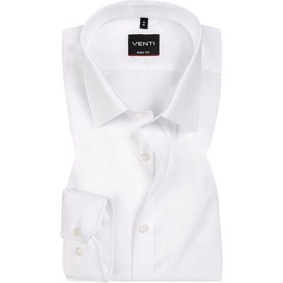Venti Weiß Slim Fit Businesshemd - Langarm, Baumwolle Venti Weiß Slim Fit Businesshemd - Langarm, Baumwolle