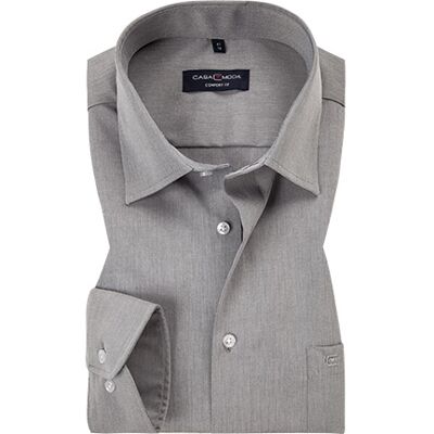 CasaModa Herren Hemd grau Baumwolle grau 56 male CasaModa Herren Hemd grau Baumwolle grau 56 male
