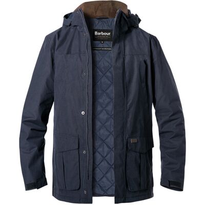 Barbour Herren Jacke blau Baumwolle unifarben blau S male Barbour Herren Jacke blau Baumwolle unifarben blau S male