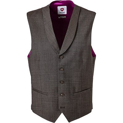 CG Herren Weste braun Schurwolle braun 106 male CG Herren Weste braun Schurwolle braun 106 male