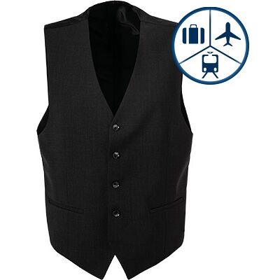 Carl Gross Herren Weste grau Schurwoll-Stretch grau 31 male Carl Gross Herren Weste grau Schurwoll-Stretch grau 31 male