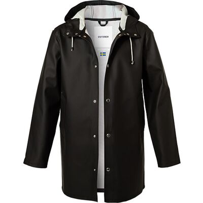 STUTTERHEIM Herren Regenmantel schwarz PVC unifarben schwarz 56 (XXL) male STUTTERHEIM Herren Regenmantel schwarz PVC unifarben schwarz 56 (XXL) male