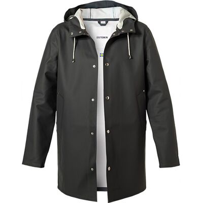 STUTTERHEIM Herren Regenmantel blau PVC unifarben blau 54 (XL) male STUTTERHEIM Herren Regenmantel blau PVC unifarben blau 54 (XL) male