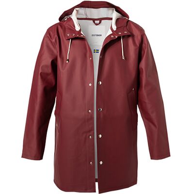 STUTTERHEIM Herren Regenmantel rot PVC unifarben rot 54 (XL) male STUTTERHEIM Herren Regenmantel rot PVC unifarben rot 54 (XL) male