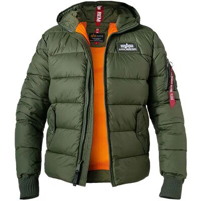 Alpha INDUSTRIES Herren Steppjacke grün Mikrofaser unifarben grün 3XL male Alpha INDUSTRIES Herren Steppjacke grün Mikrofaser unifarben grün 3XL male