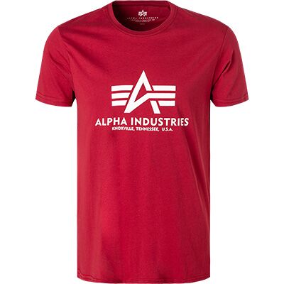 Alpha INDUSTRIES Herren T-Shirt rot Baumwolle rot L male Alpha INDUSTRIES Herren T-Shirt rot Baumwolle rot L male