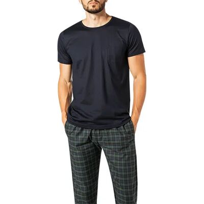 Novila Herren T-Shirt blau Baumwolle unifarben blau 52 (L) male Novila Herren T-Shirt blau Baumwolle unifarben blau 52 (L) male