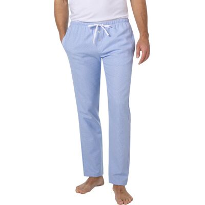 Novila Herren Pyjamahose blau Baumwolle unifarben blau 54 (XL) male Novila Herren Pyjamahose blau Baumwolle unifarben blau 54 (XL) male
