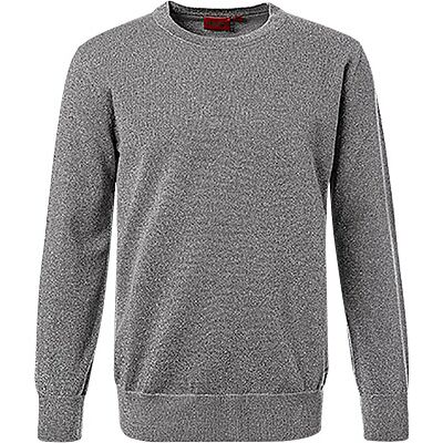 HUGO Herren Pullover grau unifarben grau S male HUGO Herren Pullover grau unifarben grau S male