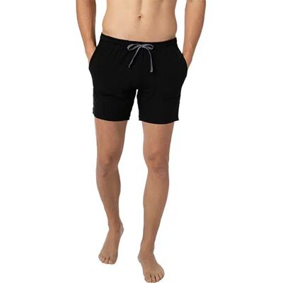 Novila Herren Pyjamashorts schwarz Jersey-Baumwolle unifarben schwarz 52 (L) male Novila Herren Pyjamashorts schwarz Jersey-Baumwolle unifarben schwarz 52 (L) male