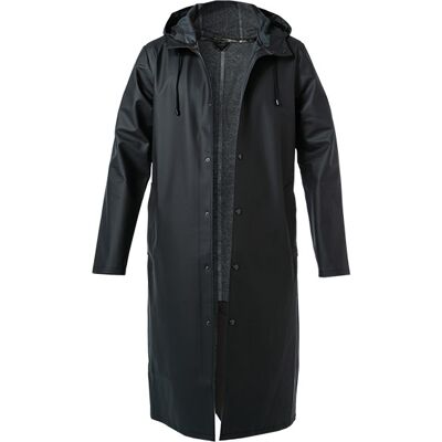 STUTTERHEIM Herren Regenmantel schwarz PVC unifarben schwarz 54 (XL) male STUTTERHEIM Herren Regenmantel schwarz PVC unifarben schwarz 54 (XL) male