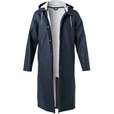 STUTTERHEIM Herren Regenmantel blau PVC unifarben blau 54 (XL) male STUTTERHEIM Herren Regenmantel blau PVC unifarben blau 54 (XL) male