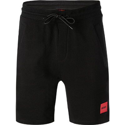 HUGO Herren Sweatshorts schwarz Baumwolle schwarz XXL male HUGO Herren Sweatshorts schwarz Baumwolle schwarz XXL male