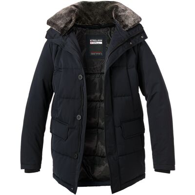 Strellson Herren Steppjacke blau Mikrofaser unifarben blau 56 (XXL) male Strellson Herren Steppjacke blau Mikrofaser unifarben blau 56 (XXL) male