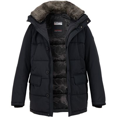 Strellson Herren Steppjacke schwarz Mikrofaser unifarben schwarz 46 (XS) male Strellson Herren Steppjacke schwarz Mikrofaser unifarben schwarz 46 (XS) male