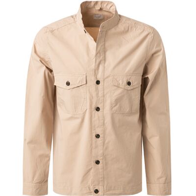 OLYMP Herren Overshirt beige Baumwoll-Stretch beige S male OLYMP Herren Overshirt beige Baumwoll-Stretch beige S male