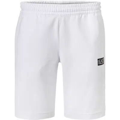 EA7 Herren Sweatshorts weiß Baumwolle weiß M male EA7 Herren Sweatshorts weiß Baumwolle weiß M male