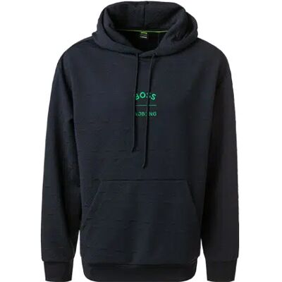 Boss Green Herren Hoodie blau Mikrofaser unifarben blau M male Boss Green Herren Hoodie blau Mikrofaser unifarben blau M male