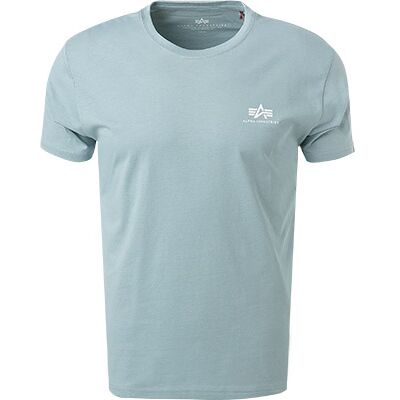 Alpha INDUSTRIES Herren T-Shirt blau Baumwolle blau S male Alpha INDUSTRIES Herren T-Shirt blau Baumwolle blau S male