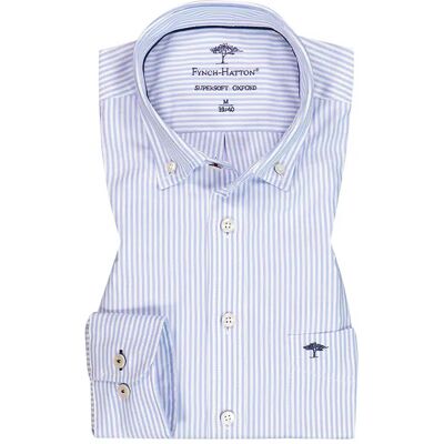 Fynch-Hatton Herren Hemd blau Oxford blau XL male Fynch-Hatton Herren Hemd blau Oxford blau XL male