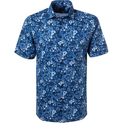 OLYMP Herren Kurzarmhemd blau Baumwolle blau 44 male OLYMP Herren Kurzarmhemd blau Baumwolle blau 44 male