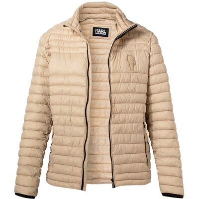 KARL LAGERFELD Herren Steppjacke beige Mikrofaser unifarben beige 54 (XL) male KARL LAGERFELD Herren Steppjacke beige Mikrofaser unifarben beige 54 (XL) male