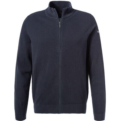 Bugatti Herren Cardigan blau Baumwolle unifarben blau XL male Bugatti Herren Cardigan blau Baumwolle unifarben blau XL male